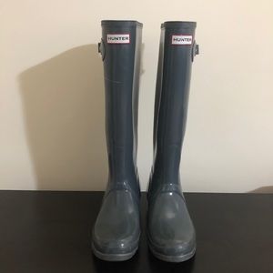 Hunter Grey Wellies/rain boots